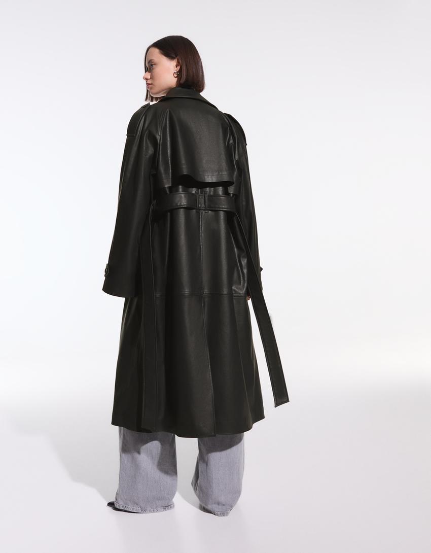 CherryBoo | LEATHER TRENCH COAT