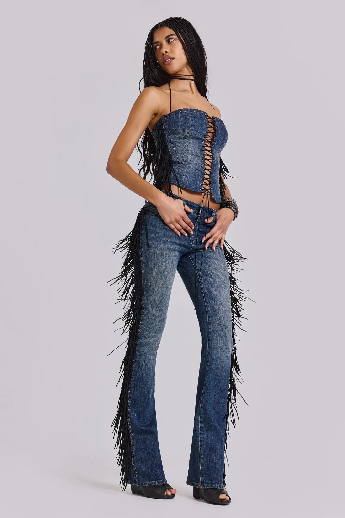 CherryBoo | FRINGED JEANS