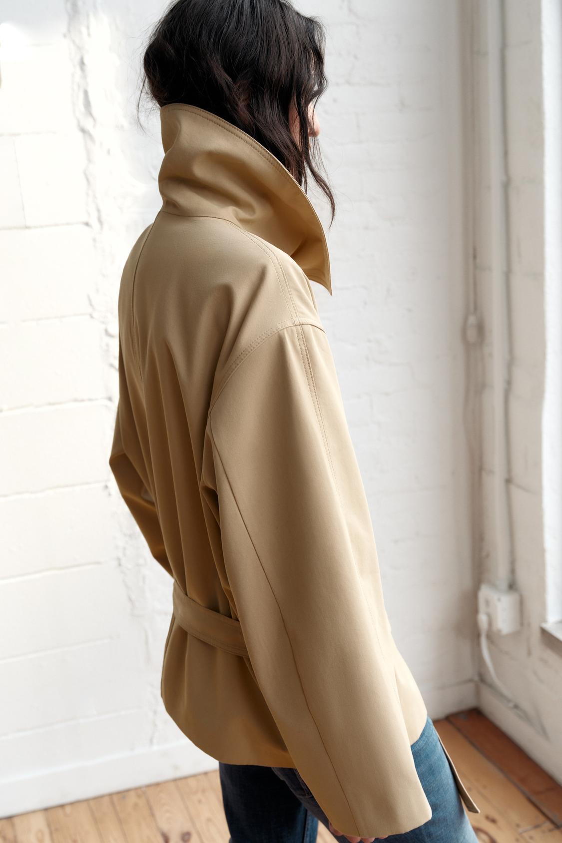 CherryBoo | CROPPED LAPEL TRENCH COAT