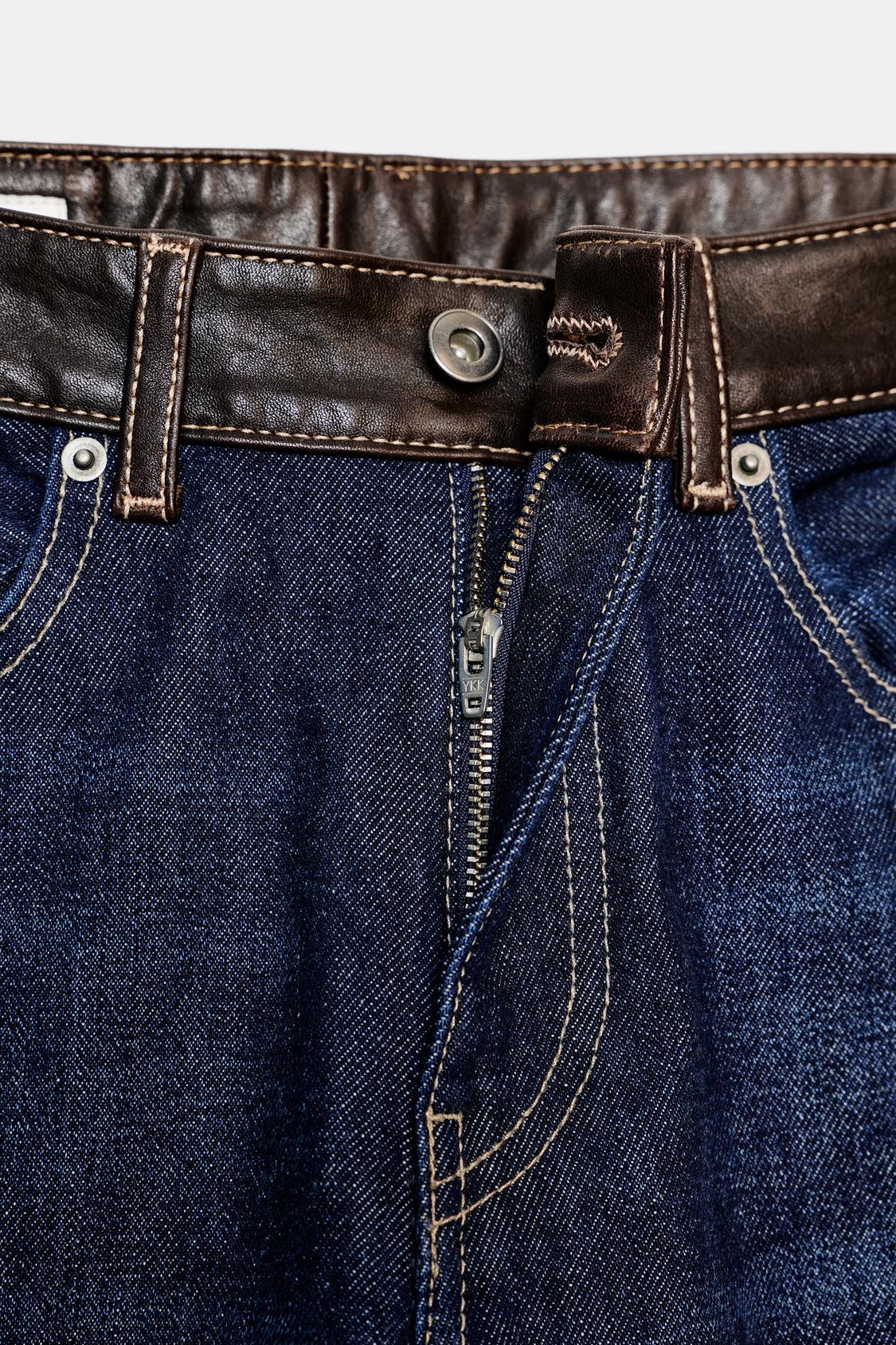 CherryBoo | HIGH-WAISTED WIDE-LEG LEATHER JEANS