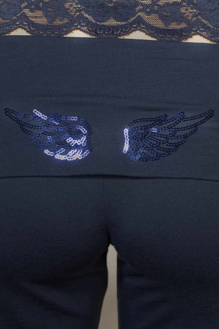 CherryBoo | ROLLED-UP TROUSERS WITH WINGS