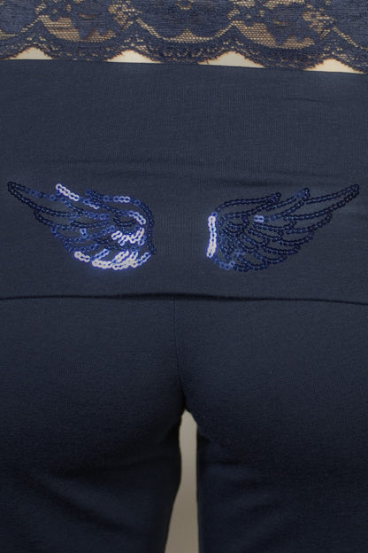 CherryBoo | ROLLED-UP TROUSERS WITH WINGS