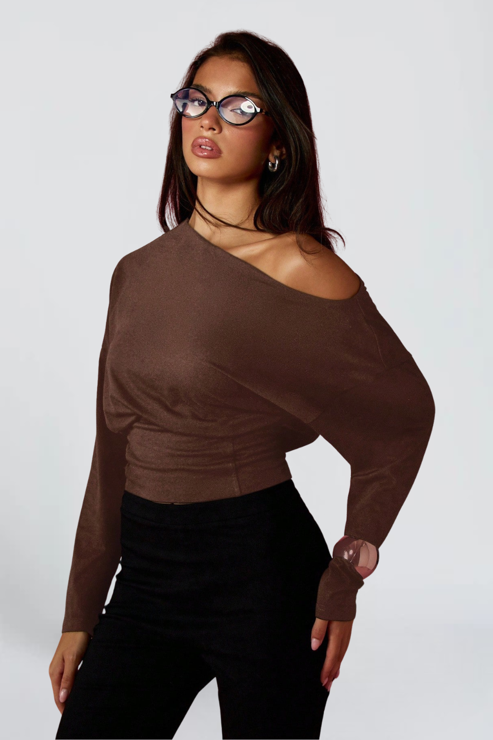 CherryBoo | OFF-SHOULDER LONG SLEEVE SWEATER