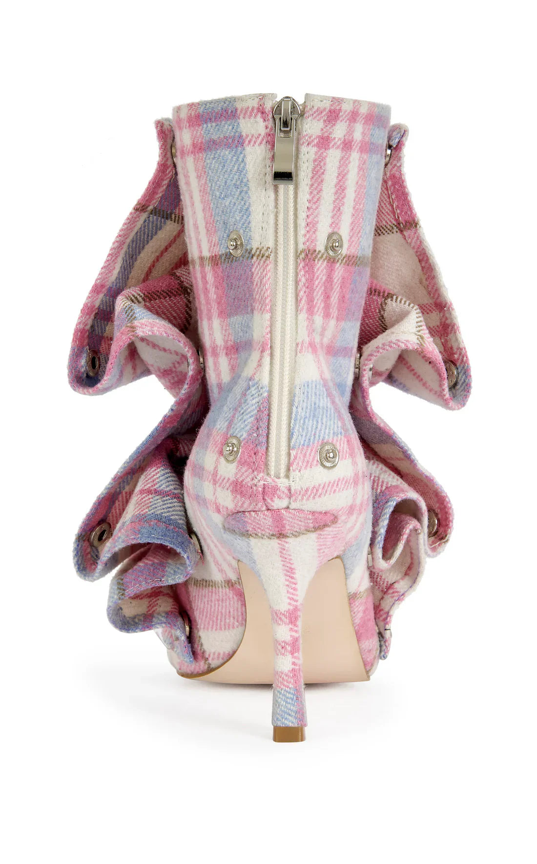 CherryBoo | PINK CHECKERED BOOTS