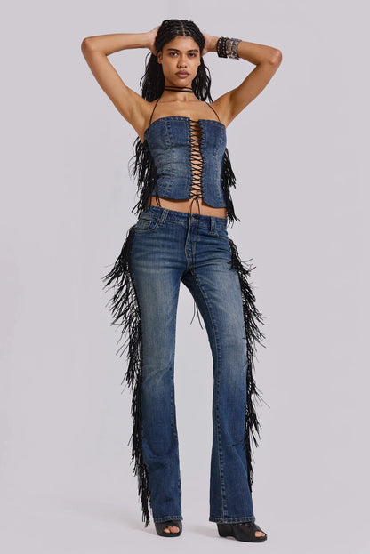 CherryBoo | FRINGED JEANS