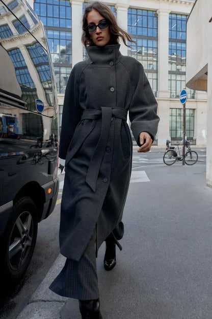 CherryBoo | LONG COAT WITH COLLAR