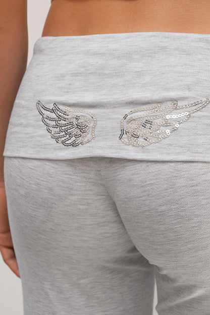 CherryBoo | ROLLED-UP TROUSERS WITH WINGS