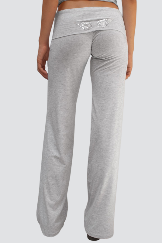 CherryBoo | ROLLED-UP TROUSERS WITH WINGS