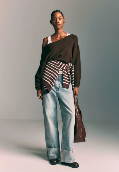 CherryBoo | BOAT NECK SWEATER