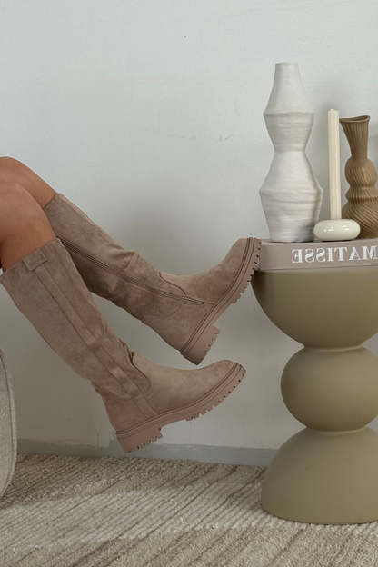 CherryBoo | BIBI TAUPE BOOTS