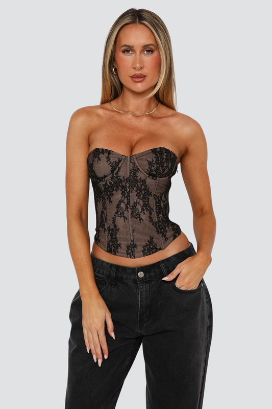 CherryBoo | CROPPED LACE CORSET
