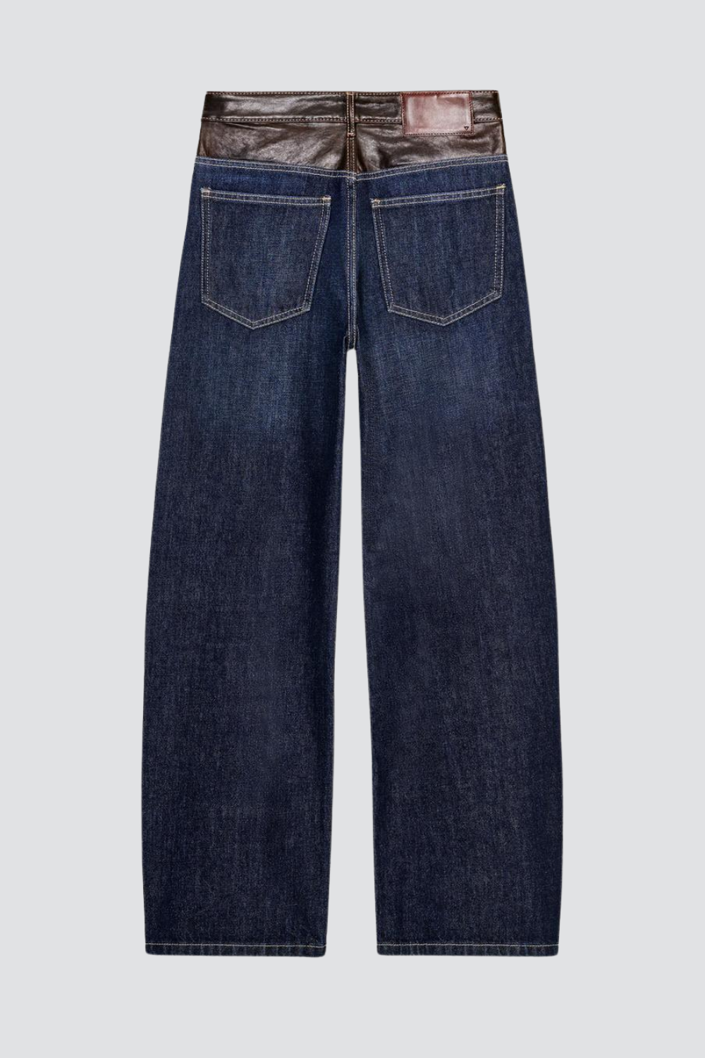 CherryBoo | HIGH-WAISTED WIDE-LEG LEATHER JEANS