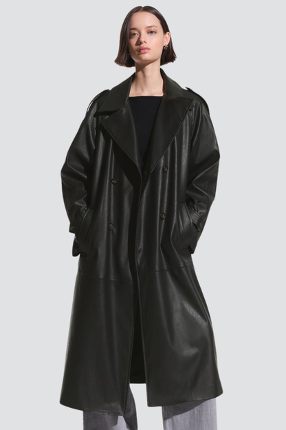 CherryBoo | LEATHER TRENCH COAT